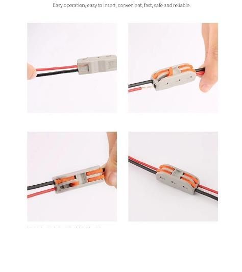 Reusable Quick Fast Electrical Wire Cable Connectors Terminal Block (Pack of 3)